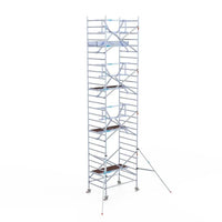 Rollgerüst Euroscaffold Professionell 135x190 9,2m Arbeitshöhe an der Fassade