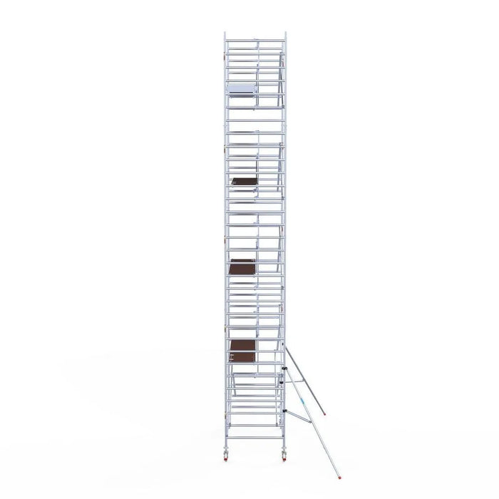 Rollgerüst Euroscaffold Professionell 135x250 10,2m Arbeitshöhe an der Fassade - Gerüstexpress.de