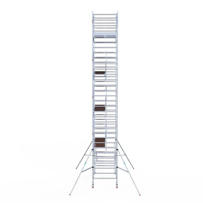 Rollgerüst Euroscaffold Professionell 135x250 10,2m Arbeitshöhe Carbonplattform freistehend - Gerüstexpress.de