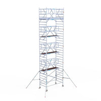 Rollgerüst Euroscaffold Professionell 135x250 10,2m Arbeitshöhe Carbonplattform freistehend