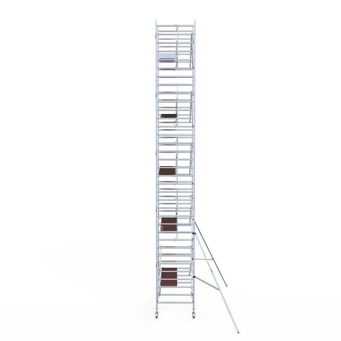 Rollgerüst Euroscaffold Professionell 135x250 11,2m Arbeitshöhe an der Fassade - Gerüstexpress.de