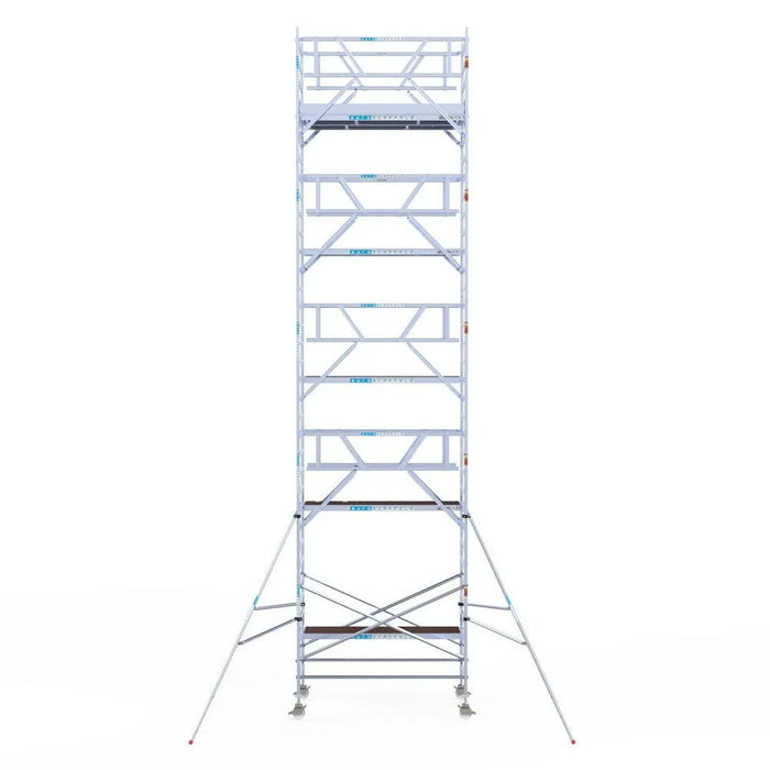 Rollgerüst Euroscaffold Professionell 135x250 11,2m Arbeitshöhe freistehend - Gerüstexpress.de
