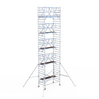 Rollgerüst Euroscaffold Professionell 135x250 11,2m Arbeitshöhe freistehend