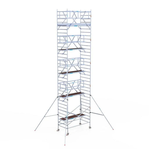 Rollgerüst Euroscaffold Professionell 135x250 11,2m Arbeitshöhe freistehend - Gerüstexpress.de