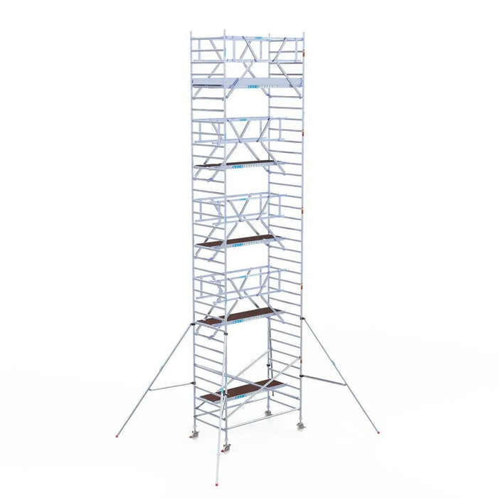 Rollgerüst Euroscaffold Professionell 135x250 11,2m Arbeitshöhe freistehend - Gerüstexpress.de