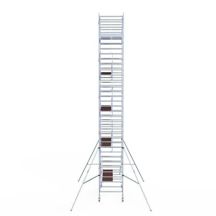 Rollgerüst Euroscaffold Professionell 135x250 11,2m Arbeitshöhe freistehend - Gerüstexpress.de