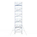 Rollgerüst Euroscaffold Professionell 135x250 12,2m Arbeitshöhe an der Fassade - Gerüstexpress.de