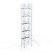 Rollgerüst Euroscaffold Professionell 135x250 12,2m Arbeitshöhe an der Fassade - Gerüstexpress.de