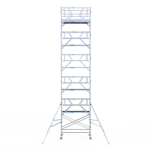 Rollgerüst Euroscaffold Professionell 135x250 12,2m Arbeitshöhe Carbonplattform freistehend - Gerüstexpress.de