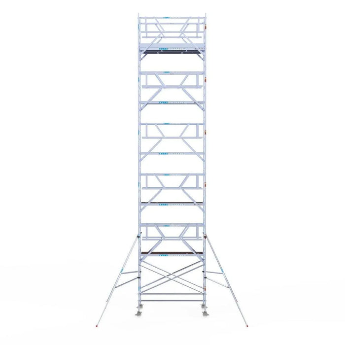 Rollgerüst Euroscaffold Professionell 135x250 12,2m Arbeitshöhe Carbonplattform freistehend - Gerüstexpress.de