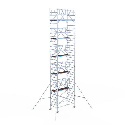 Rollgerüst Euroscaffold Professionell 135x250 12,2m Arbeitshöhe freistehend - Gerüstexpress.de
