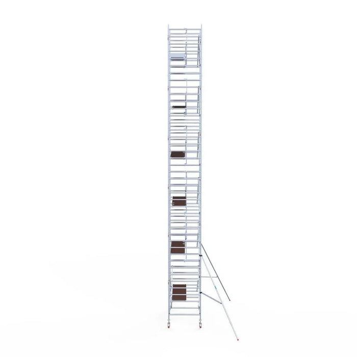 Rollgerüst Euroscaffold Professionell 135x250 13,2m Arbeitshöhe an der Fassade - Gerüstexpress.de
