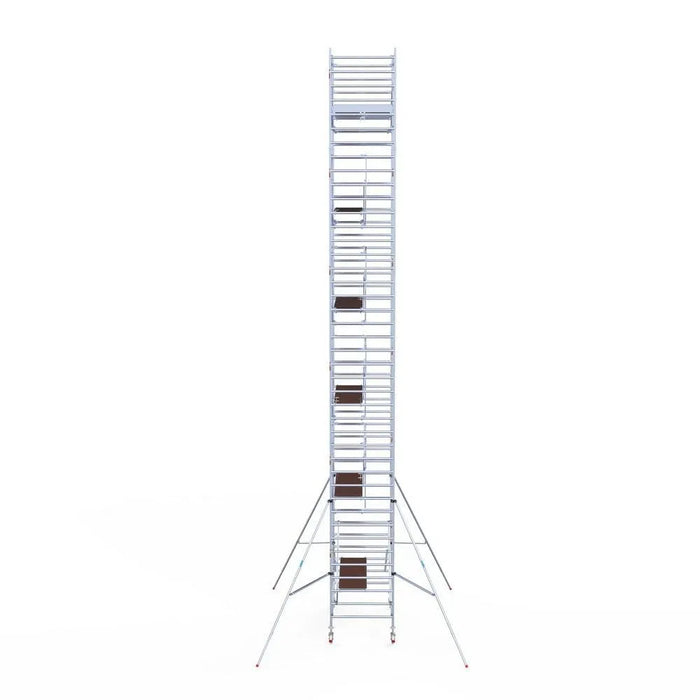 Rollgerüst Euroscaffold Professionell 135x250 13,2m Arbeitshöhe Carbonplattform freistehend - Gerüstexpress.de