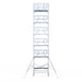 Rollgerüst Euroscaffold Professionell 135x250 13,2m Arbeitshöhe freistehend - Gerüstexpress.de