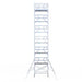 Rollgerüst Euroscaffold Professionell 135x250 14,2m Arbeitshöhe freistehend - Gerüstexpress.de