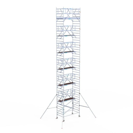 Rollgerüst Euroscaffold Professionell 135x250 14,2m Arbeitshöhe freistehend - Gerüstexpress.de
