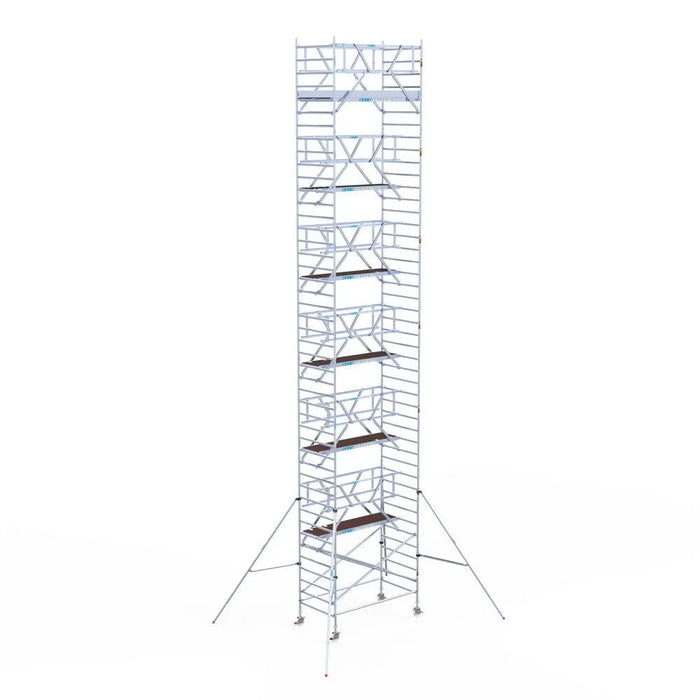 Rollgerüst Euroscaffold Professionell 135x250 14,2m Arbeitshöhe freistehend - Gerüstexpress.de