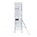 Rollgerüst Euroscaffold Professionell 135x250 6,2m Arbeitshöhe an der Fassade - Gerüstexpress.de