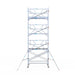 Rollgerüst Euroscaffold Professionell 135x250 8,2m Arbeitshöhe an der Fassade - Gerüstexpress.de