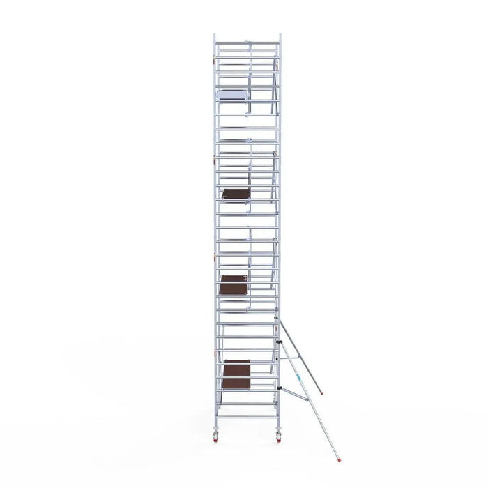 Rollgerüst Euroscaffold Professionell 135x250 9,2m Arbeitshöhe an der Fassade - Gerüstexpress.de