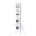 Rollgerüst Euroscaffold Professionell 135x250 9,2m Arbeitshöhe an der Fassade - Gerüstexpress.de
