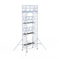 Rollgerüst Euroscaffold Professionell 135x250 9,2m Arbeitshöhe Carbonplattform freistehend