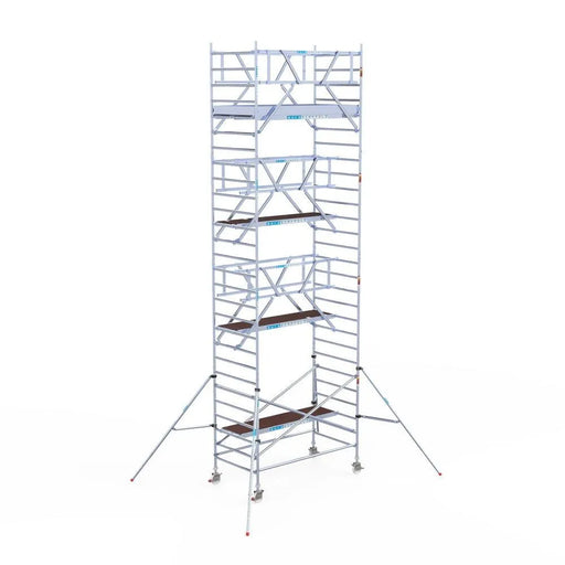 Rollgerüst Euroscaffold Professionell 135x250 9,2m Arbeitshöhe Carbonplattform freistehend - Gerüstexpress.de