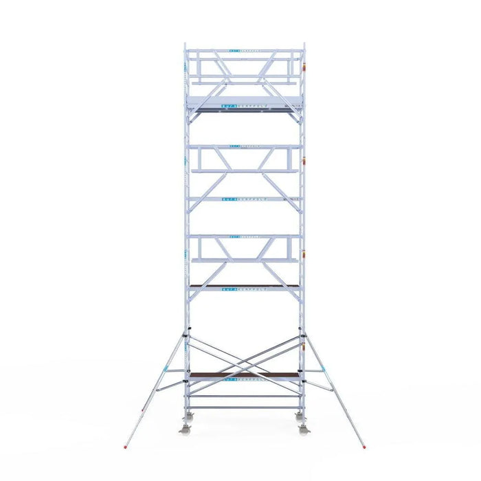 Rollgerüst Euroscaffold Professionell 135x250 9,2m Arbeitshöhe freistehend - Gerüstexpress.de