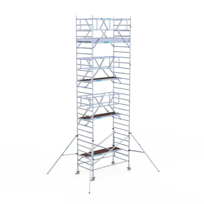 Rollgerüst Euroscaffold Professionell 135x250 9,2m Arbeitshöhe freistehend - Gerüstexpress.de
