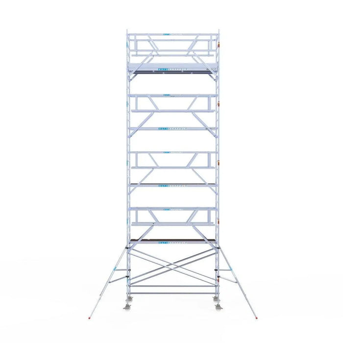 Rollgerüst Euroscaffold Professionell 135x305 10,2m Arbeitshöhe Carbonplattform freistehend - Gerüstexpress.de