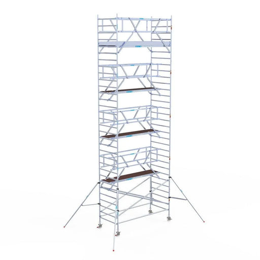 Rollgerüst Euroscaffold Professionell 135x305 10,2m Arbeitshöhe freistehend - Gerüstexpress.de