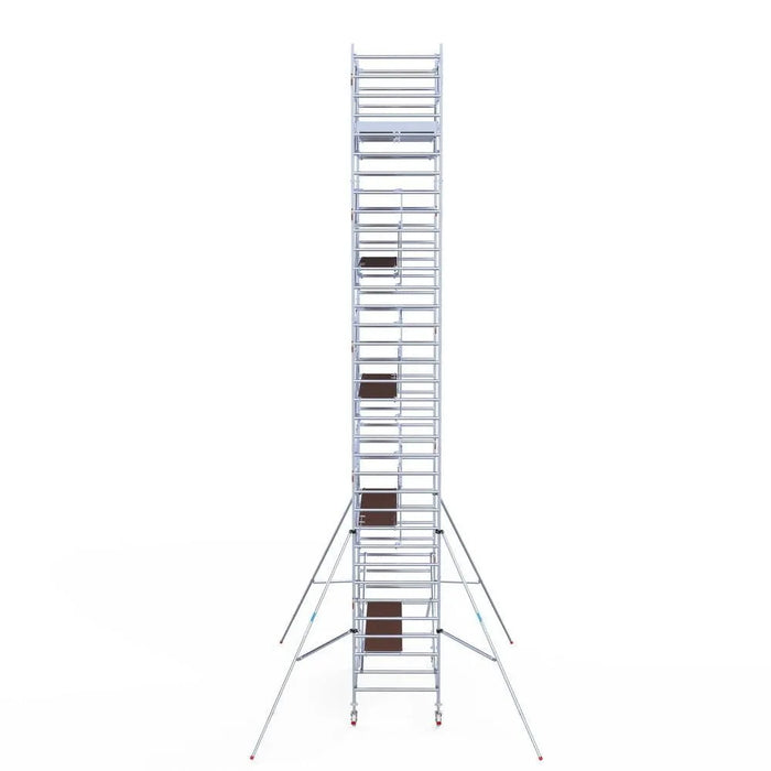 Rollgerüst Euroscaffold Professionell 135x305 11,2m Arbeitshöhe Carbonplattform freistehend - Gerüstexpress.de