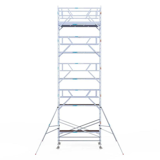 Rollgerüst Euroscaffold Professionell 135x305 11,2m Arbeitshöhe Carbonplattform freistehend - Gerüstexpress.de