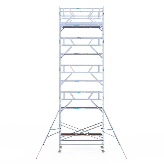 Rollgerüst Euroscaffold Professionell 135x305 11,2m Arbeitshöhe Carbonplattform freistehend - Gerüstexpress.de