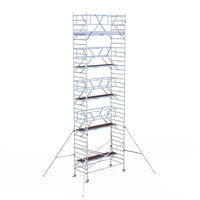 Rollgerüst Euroscaffold Professionell 135x305 11,2m Arbeitshöhe Carbonplattform freistehend