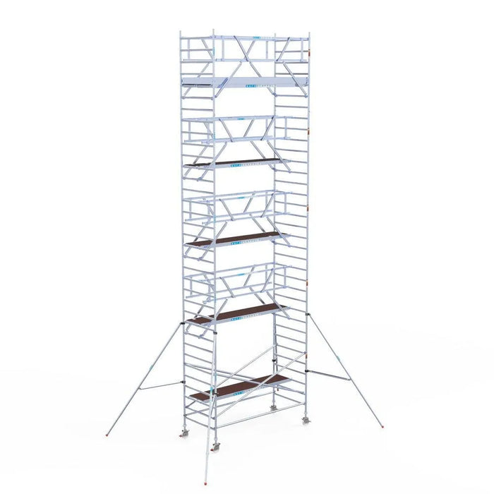 Rollgerüst Euroscaffold Professionell 135x305 11,2m Arbeitshöhe Carbonplattform freistehend - Gerüstexpress.de