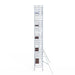 Rollgerüst Euroscaffold Professionell 135x305 11,2m Arbeitshöhe Carbonplattform gegen Fassade - Gerüstexpress.de