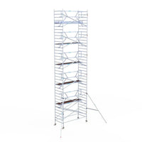 Rollgerüst Euroscaffold Professionell 135x305 12,2m Arbeitshöhe an der Fassade