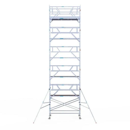 Rollgerüst Euroscaffold Professionell 135x305 12,2m Arbeitshöhe Carbonplattform freistehend - Gerüstexpress.de