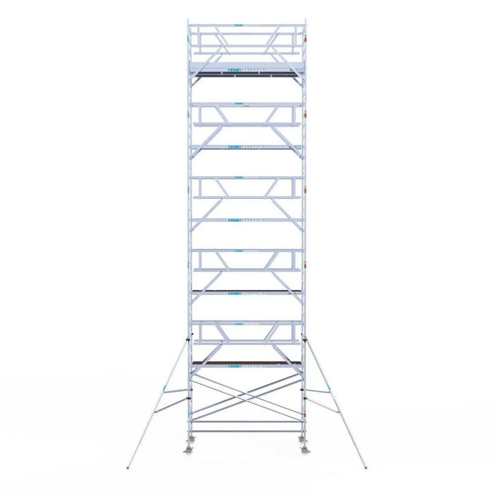 Rollgerüst Euroscaffold Professionell 135x305 12,2m Arbeitshöhe Carbonplattform freistehend - Gerüstexpress.de