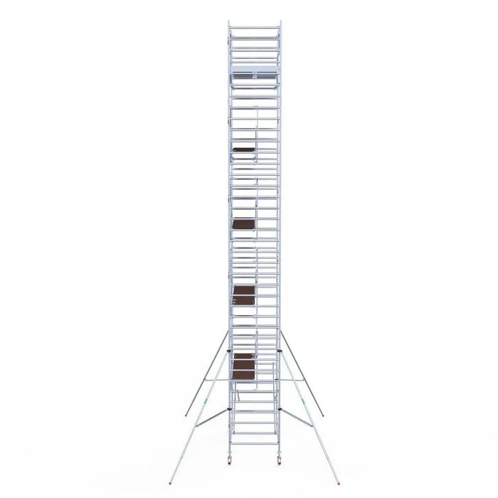 Rollgerüst Euroscaffold Professionell 135x305 12,2m Arbeitshöhe Carbonplattform freistehend - Gerüstexpress.de