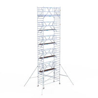 Rollgerüst Euroscaffold Professionell 135x305 12,2m Arbeitshöhe Carbonplattform freistehend