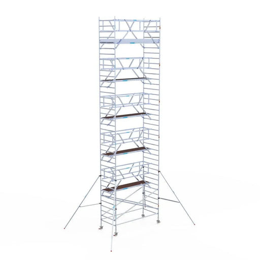 Rollgerüst Euroscaffold Professionell 135x305 12,2m Arbeitshöhe Carbonplattform freistehend - Gerüstexpress.de
