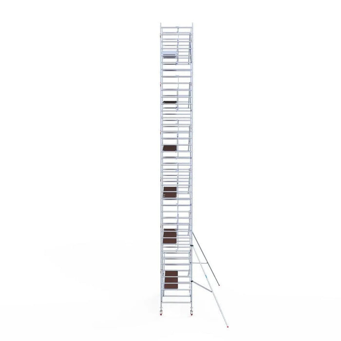Rollgerüst Euroscaffold Professionell 135x305 13,2m Arbeitshöhe an der Fassade - Gerüstexpress.de