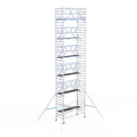Rollgerüst Euroscaffold Professionell 135x305 13,2m Arbeitshöhe Carbonplattform freistehend