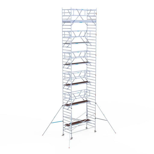 Rollgerüst Euroscaffold Professionell 135x305 13,2m Arbeitshöhe Carbonplattform freistehend - Gerüstexpress.de