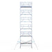 Rollgerüst Euroscaffold Professionell 135x305 13,2m Arbeitshöhe Carbonplattform freistehend - Gerüstexpress.de