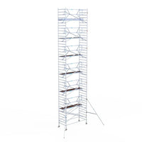 Rollgerüst Euroscaffold Professionell 135x305 14,2m Arbeitshöhe an der Fassade
