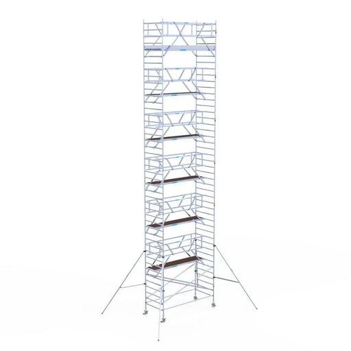 Rollgerüst Euroscaffold Professionell 135x305 14,2m Arbeitshöhe Carbonplattform freistehend - Gerüstexpress.de