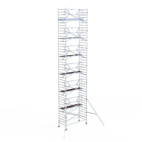Échafaudage mobile Euroscaffold Profi 135x190/250/305 avec garde-corps de sécurité 